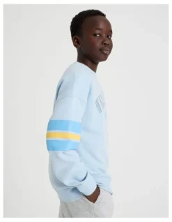Bauhaus Essentials Crew Neck Sweat in Light Blue