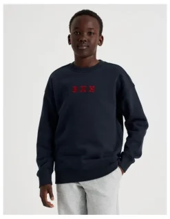 Bauhaus Essentials Crew Neck Sweat in Navy