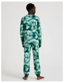Bauhaus Knit Tie Dye Pyjamas in Green