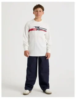 Bauhaus Long Sleeve Print Tee in Tokyo Ecru