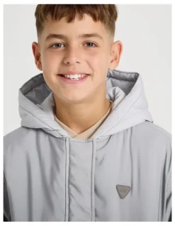 Bauhaus Ombre Puffer Jacket in Grey