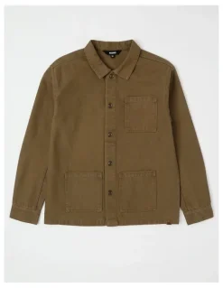 Bauhaus Oversized Worker Shirt in Mid Brown