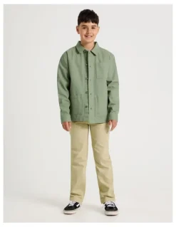 Bauhaus Oversized Worker Shirt in Khaki