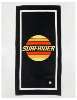 Bauhaus Placement Motif Flat Towel in Navy
