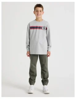 Bauhaus Pull On Chino Pant in Khaki