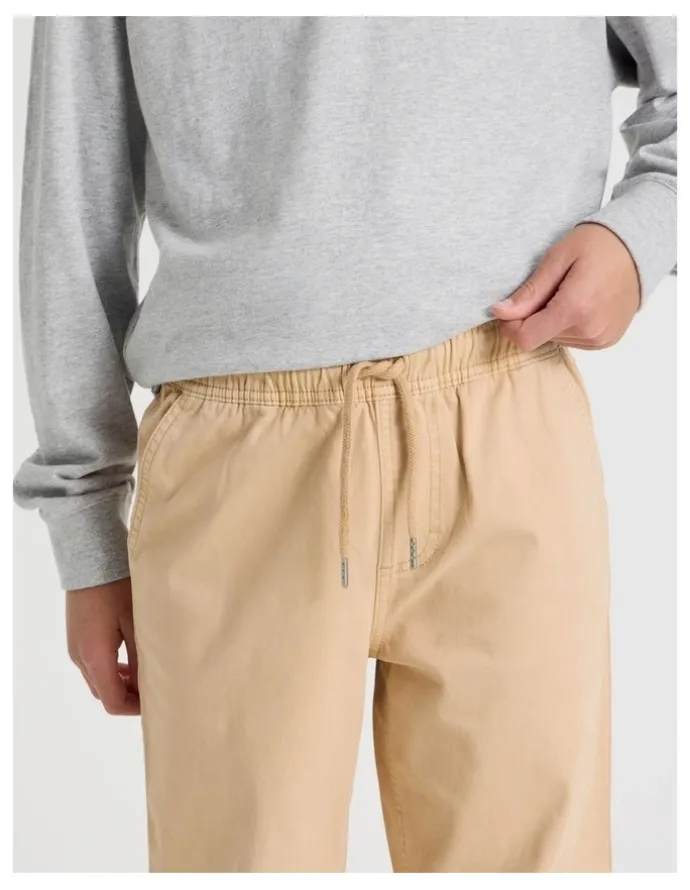 Bauhaus Pull On Chino Pant in Tan
