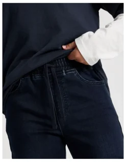 Bauhaus Pull On Denim Jean in Indigo