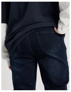Bauhaus Pull On Denim Jean in Indigo