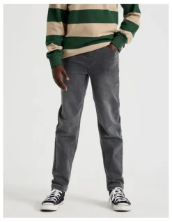 Bauhaus Pull On Denim Jean in Pewter