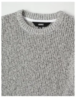 Bauhaus Raglan Fisherman Knit Top in Ecru