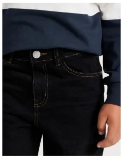 Bauhaus Straight Leg Jean in Black