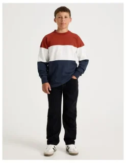 Bauhaus Straight Leg Jean in Black