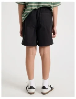 Bauhaus The Edit Cotton Twill Short in Black
