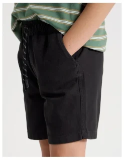 Bauhaus The Edit Cotton Twill Short in Black