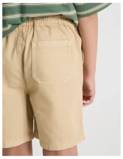 Bauhaus The Edit Cotton Twill Short in Stone