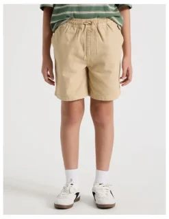 Bauhaus The Edit Cotton Twill Short in Stone