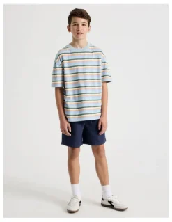Bauhaus The Edit Cotton Twill Short in Navy