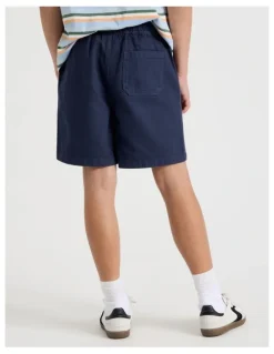 Bauhaus The Edit Cotton Twill Short in Navy
