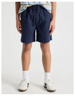 Bauhaus The Edit Cotton Twill Short in Navy
