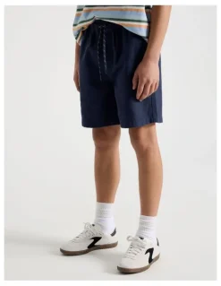 Bauhaus The Edit Cotton Twill Short in Navy