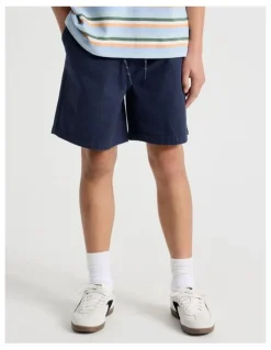 Bauhaus The Edit Cotton Twill Short in Navy