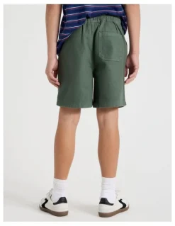 Bauhaus The Edit Cotton Twill Short in Khaki