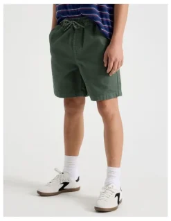 Bauhaus The Edit Cotton Twill Short in Khaki