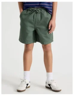 Bauhaus The Edit Cotton Twill Short in Khaki