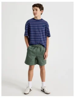 Bauhaus The Edit Cotton Twill Short in Khaki