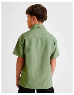 Bauhaus Utility Shirt in Khaki