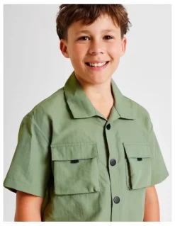 Bauhaus Utility Shirt in Khaki