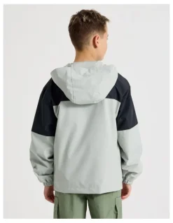 Bauhaus Wind Breaker Jacket in Navy and Grey