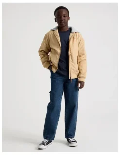 Bauhaus Woven Bomber Jacket in Tan