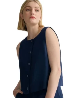 Bauhaus 1/4 Zip Knit with Stripe in Ecru