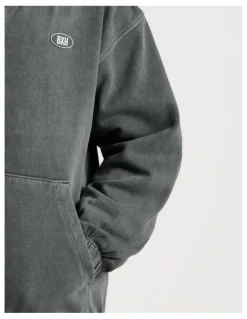 Bauhaus 1/4 Zip Sweat Top in Charcoal