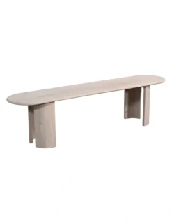 Bay Gallery Furniture Beaumont Indoor Wooden Dining Table with Bench Seats Setting