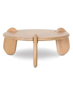 Bay Gallery Furniture Bowen Indoor Round Timber Coffee Table