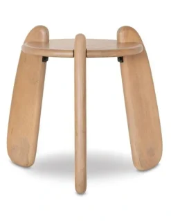 Bay Gallery Furniture Bowen Indoor Round Timber Side Table
