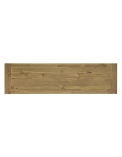 Bay Gallery Furniture Leura Belle Buffet Sideboard in Brushed with Natural Timber Top