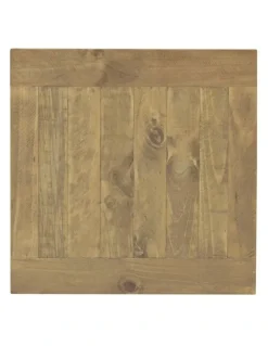 Bay Gallery Furniture Leura Belle Indoor Side Table in Brushed with Natural Timber Top