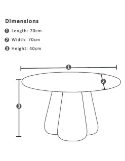 Bay Gallery Furniture Moreton Indoor Concrete Plaster Coffee Table
