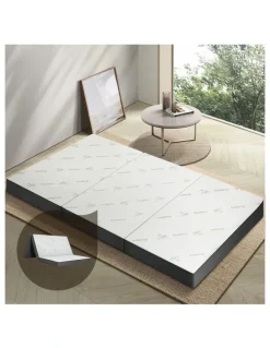 Bedra Bedding Bedra Folding Foam Mattress Bamboo Portable Sofa Bed Foldable Camping Mat Double