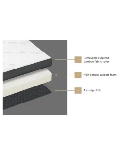 Bedra Bedding Bedra Folding Foam Mattress Bamboo Portable Sofa Bed Foldable Camping Mat Double