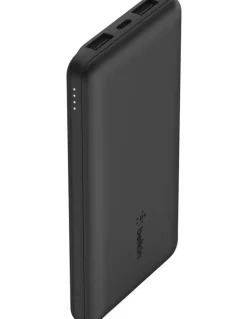 Belkin BOOST CHARGE 3-Port Power Bank 10K USB-A to USB-C Cable in Black