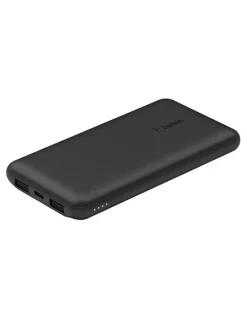 Belkin BOOST CHARGE 3-Port Power Bank 10K USB-A to USB-C Cable in Black