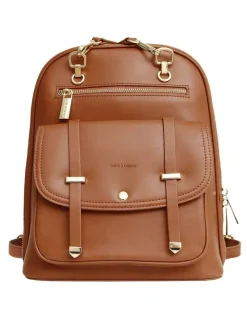 Belle & Bloom Ave Leather Backpack in Camel