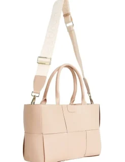 Belle & Bloom Long Way Home Woven Tote Bag in Light Brown