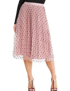 Belle & Bloom Mixed Feelings Pink Reversible Skirt