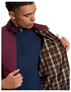 Ben Sherman Signature Harrington Jacket in Dark Wine