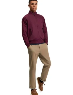 Ben Sherman Signature Harrington Jacket in Dark Wine
